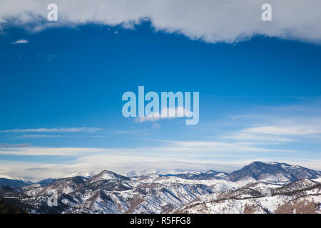 USA, Colorado, Golden view des Montagnes Rocheuses de Lookout Mountain Banque D'Images