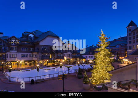 USA, Colorado, Beaver Creek, Beaver Creek Ski, patinoire Banque D'Images