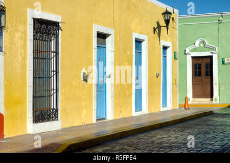 Coin coloré dans Campeche Banque D'Images