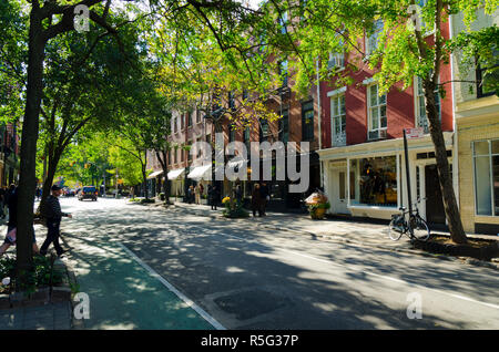 USA, New York, Manhattan, Manhattan, Greenwich Village, Bleecker Street Banque D'Images