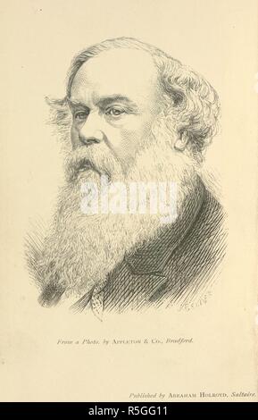 Sir Titus Salt. Saltaire, et son fondateur, Sir T. Sel, Bart. Saltaire, 1871. Sir Titus Salt (1803-1876). Portrait. Fabricant anglais d'affaires et philanthrope. À partir d'une photo par Appleton & C., Bradford. Image prise de Saltaire, et son fondateur, Sir T. Sel, Bart. Publié à l'origine/produit en 1871, Saltaire. . Source : 10826.aaa.23, frontispice. Langue : Anglais. Auteur : sel, Sir Titus. Gelder, J. Banque D'Images