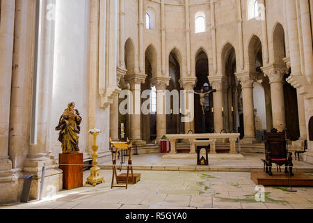 Alcobaça, Portugal - 22 septembre 2018 : plus de détails à l'intérieur du monastère de Alcobaça, Portugal district de Leiria Banque D'Images