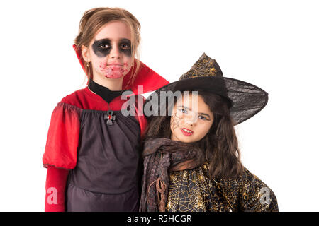 Les enfants à l'Halloween Banque D'Images