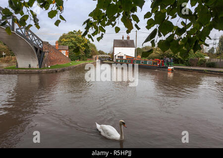 Hawkesbury Junction, AKA Sutton Stop : la fin de la North Oxford Canal et sa jonction avec le canal de Coventry (Wop) Banque D'Images