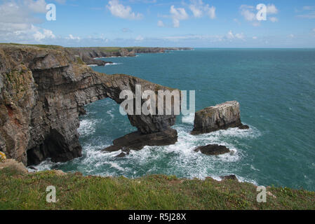 Pont vert du Pays de Galles près de Castlemartin, Pembrokeshire, Pays de Galles, Royaume-Uni Banque D'Images