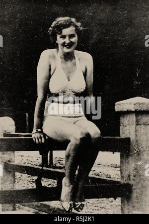 Eva Braun. Musée : collection privée. Auteur : anonyme. Banque D'Images