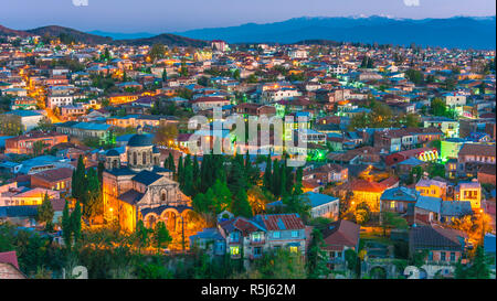 Vue panoramique de la ville de Kutaisi dans la région d'Imereti (Géorgie) Banque D'Images