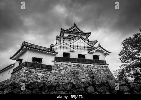 Château Hikone est 1 de 12 châteaux d'origine au Japon - Préfecture de Shiga. Banque D'Images