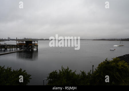 Chasewater, Staffordshire, Royaume-Uni. 1er décembre 2018. Les coureurs participant à la course annuelle de pudding Chrsitmas Crédit : Daniel James Armishaw/Alamy Live News Banque D'Images