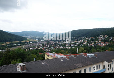 Gemunden am Main est une ville dans le district de Main-Spessart dans le Regierungsbezirk de Basse Franconie en Bavière, Allemagne Banque D'Images