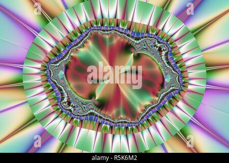 Image fractale coloré. Banque D'Images