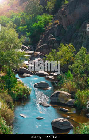 Dans Aktovsky Kanyoin Mertvovod River de Mykolaïv Banque D'Images
