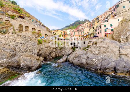 Manarola, Cinque Terre, Italie Banque D'Images