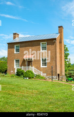 Structure orginales connu sous le nom de quartiers des esclaves, Maple Hall, 3111 North Lee Hwy, Lexington, Virginia Banque D'Images