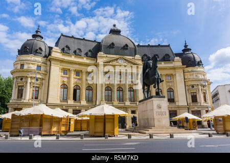 22 septembre 2017, Bucarest/Roumanie - Bibliothèque universitaire centrale (Biblioteca Centrala Universitara) dans le centre-ville de Bucarest Banque D'Images