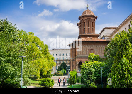 22 septembre 2017, Bucarest/Roumanie - Cretulescu (Kretzulescu) Église, une église orthodoxe orientale en style Brancovenesc, construit entre 1720 et 1722 Banque D'Images