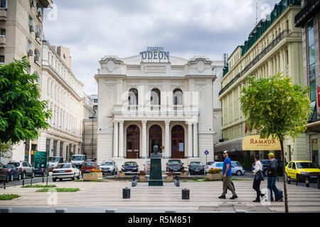 22 septembre 2017, Bucarest/Roumanie - Le Théâtre de l'odéon situé sur l'Avenue De La Victoire est l'un des plus connus de spectacle à Bucarest, et w Banque D'Images