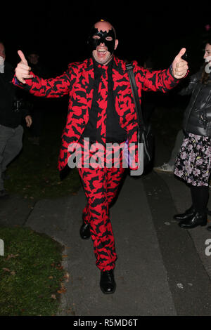 Les clients arrivant pour Jonathan Ross Halloween party - London comprend : Guest Où : London, Royaume-Uni Quand : 31 Oct 2018 Source : WENN.com Banque D'Images