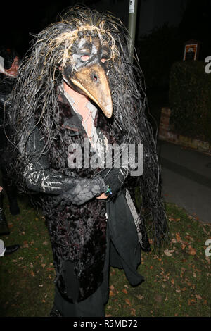 Les clients arrivant pour Jonathan Ross Halloween party - London comprend : Guest Où : London, Royaume-Uni Quand : 31 Oct 2018 Source : WENN.com Banque D'Images