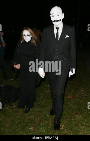 Les clients arrivant pour Jonathan Ross Halloween party - London comprend : Guest Où : London, Royaume-Uni Quand : 31 Oct 2018 Source : WENN.com Banque D'Images