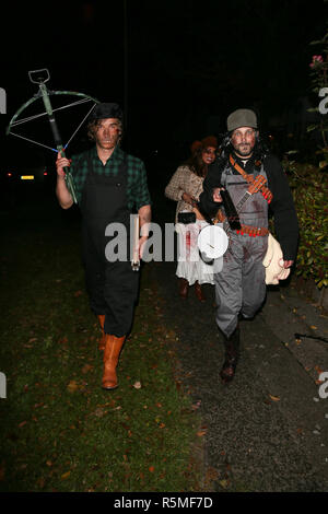 Les clients arrivant pour Jonathan Ross Halloween party - London comprend : Dynamo Où : London, Royaume-Uni Quand : 31 Oct 2018 Source : WENN.com Banque D'Images