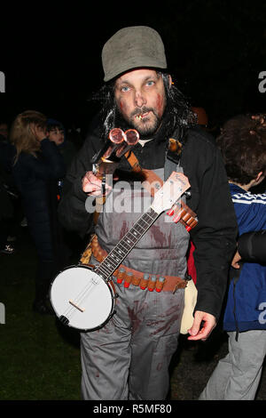 Les clients arrivant pour Jonathan Ross Halloween party - London comprend : Dynamo Où : London, Royaume-Uni Quand : 31 Oct 2018 Source : WENN.com Banque D'Images