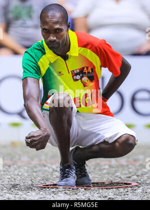 Images de joueurs, les juges et les doubles de la Pétanque world championship au Canada. Banque D'Images