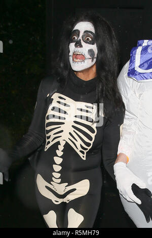 Des stars en laissant Jonathan Ross' Halloween party annuel à Londres comprend : Konnie Huq Où : London, Royaume-Uni Quand : 01 novembre 2018 Source : WENN.com Banque D'Images