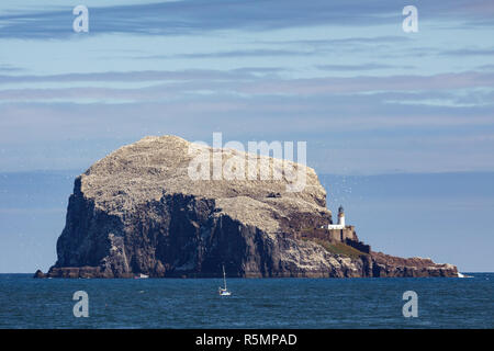 NORTH BERWICK, East Lothian/Ecosse - Août 14 : Vue sur Bass Rock près de North Berwick en Écosse le 14 août 2010 Banque D'Images