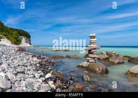 La côte de la mer Baltique sur l'île de rÃ¼gen Banque D'Images