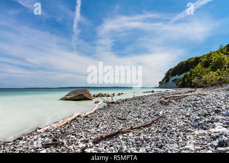 La côte de la mer Baltique sur l'île de rÃ¼gen Banque D'Images