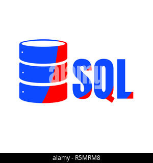 L'icône de base de données SQL conception de logo ou d'INTERFACE UTILISATEUR UX App Banque D'Images