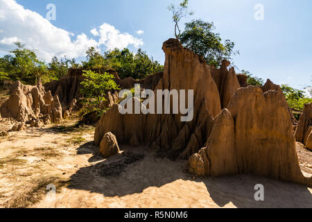 Les textures du sol de Sao Din Nanoy, Province de Nan, Thaïlande . Banque D'Images