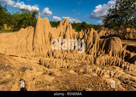 Les textures du sol de Sao Din Nanoy, Province de Nan, Thaïlande . Banque D'Images