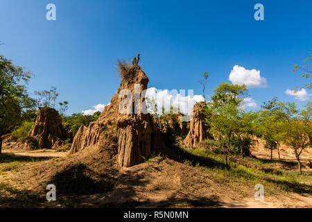 Les textures du sol de Sao Din Nanoy, Province de Nan, Thaïlande . Banque D'Images