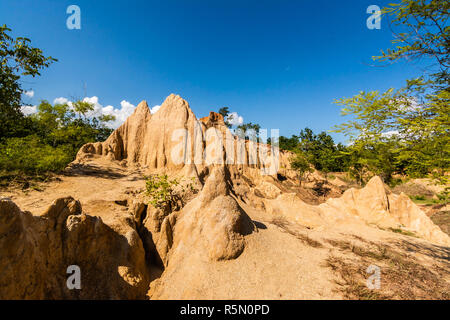 Les textures du sol de Sao Din Nanoy, Province de Nan, Thaïlande . Banque D'Images