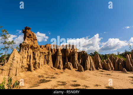 Les textures du sol de Sao Din Nanoy, Province de Nan, Thaïlande . Banque D'Images