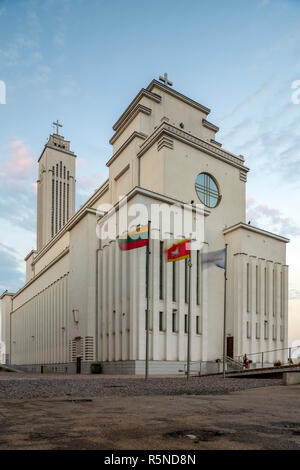 KAUNAS, LITUANIE - Août 01, 2017 : la résurrection de Christ notre Seigneur Jésus Basilique à Kaunas Banque D'Images