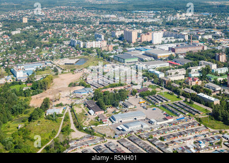 Voir ci-dessus de Dedovsk ville dans la région de Moscou Banque D'Images