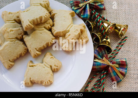 Biscuits sablés en forme de Scottish Terriers Banque D'Images