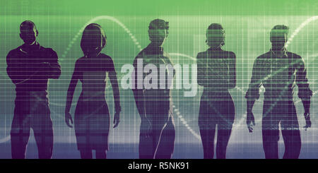 Solutions de main-d'oeuvre Banque D'Images