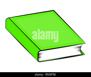 Livre fermé cartoon vector icône Symbole du design. Belle illustration isolé sur fond blanc Banque D'Images