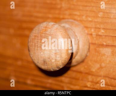 Bouton de poignée de porte en bois armoire commode Banque D'Images