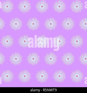 Violet purple flower démaquillantes isolé sur fond blanc. Cartoon vector illustration centaurea cyanus Banque D'Images