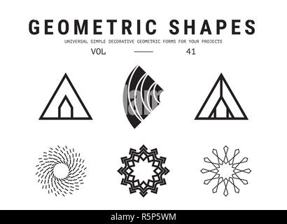 Jeu de formes géométriques universel Banque D'Images