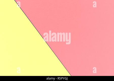 Arc-en-ciel pastel arrière-plan géométrique abstraite avec Tulip et couleurs jaune pastel, aquarelle paper texture Banque D'Images