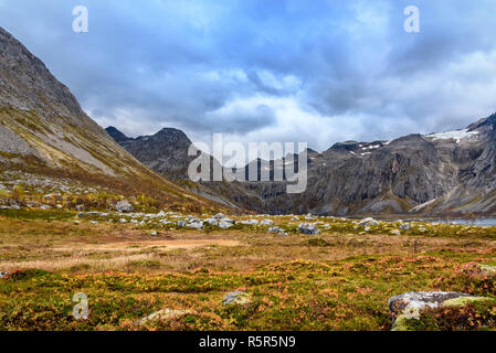 Beau paysage de montagnes, Tromso, Norvège Banque D'Images