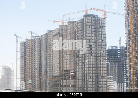 Un bloc de construction grues Banque D'Images