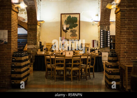 Bar de dégustation, Chianti, Toscane, Italie, Europe. Banque D'Images