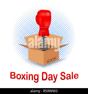 Boxing Day Icône Vente Banque D'Images